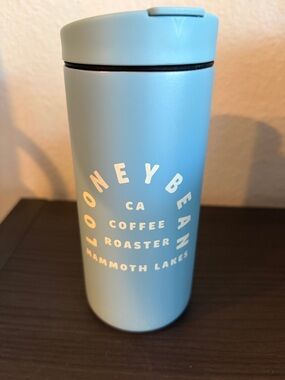 Mammoth Coffee Roaster Light Blue Insulated Travel Bottle